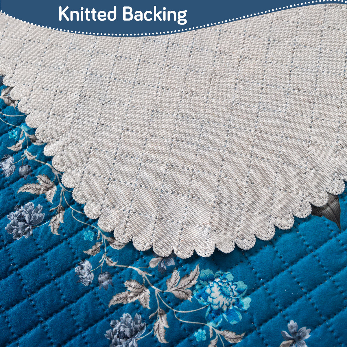 LoomVerse Quilted Sofa Cover Set Washable Sofa Panel for Seat & Back - Royal Meadow