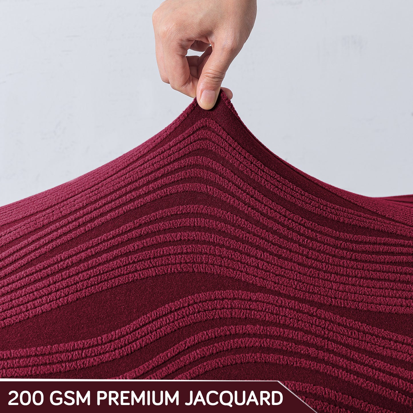 Nestiva Series 200gsm Knitting Jacquard Bench Cover - Burgundy