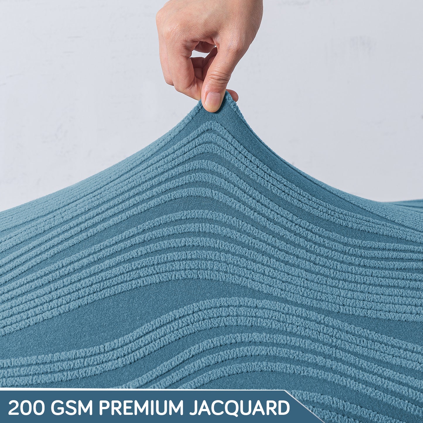 Nestiva Series 200gsm Knitting Jacquard Bench Cover - Sea Blue