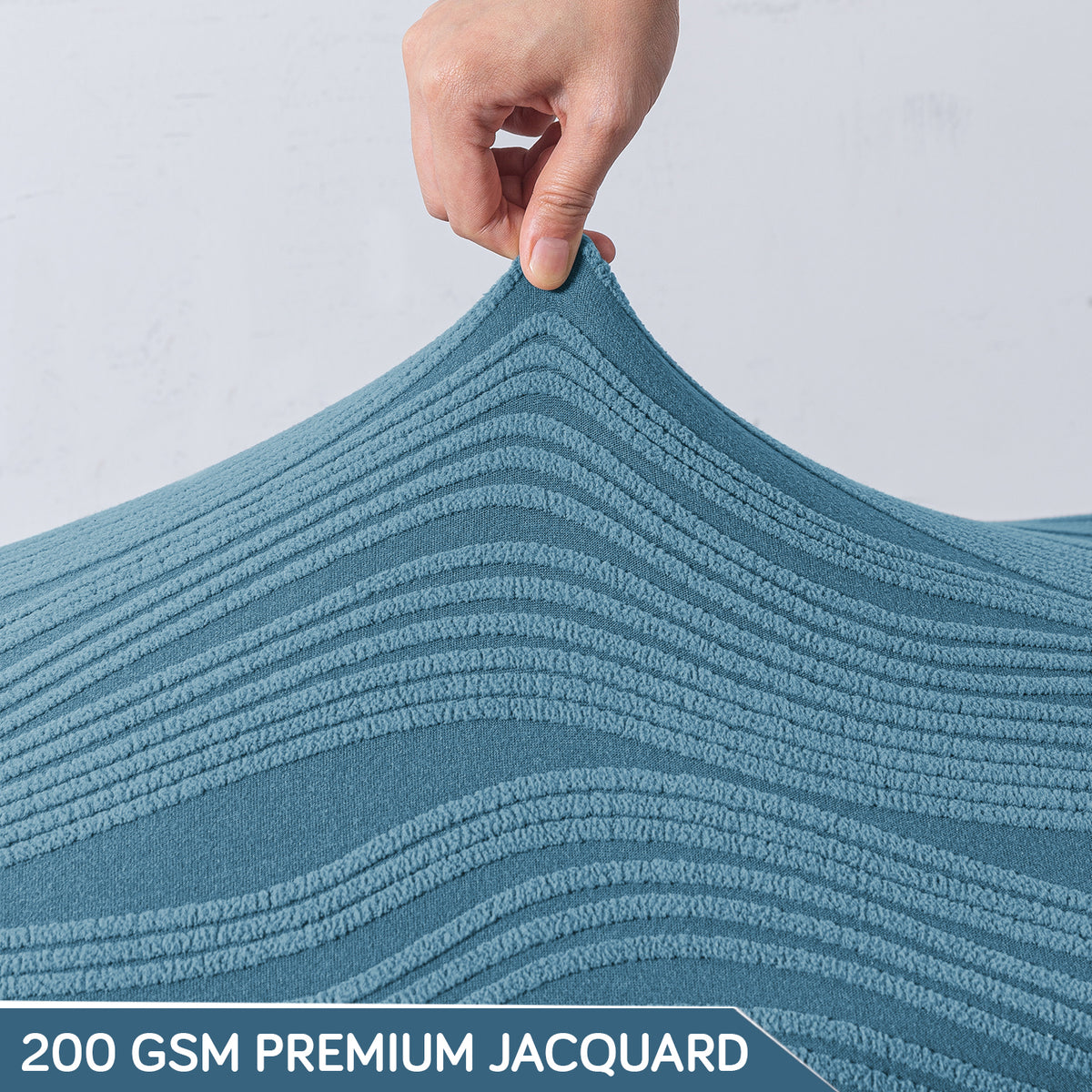 Nestiva Series 200gsm Knitting Jacquard Bench Cover - Sea Blue