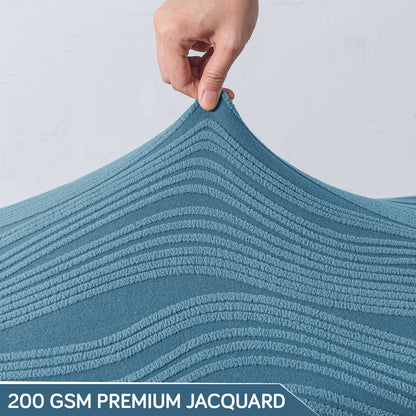 Nestiva Series 200gsm Knitting Jacquard Bench Cover - Sea Blue