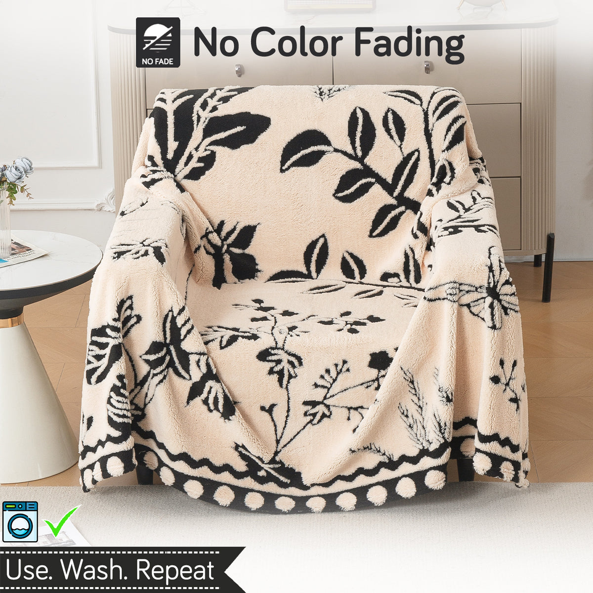 Buy Butterfly Garden Noirea Series Luxury Plush Sofa Throw – 1 Seater Sofas | HOKIPO