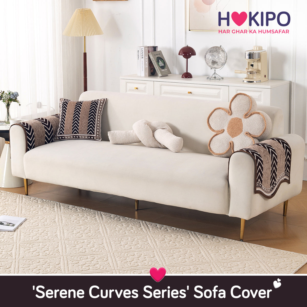 Serene Curves Sofa Cover Mat, Nomad Chevron