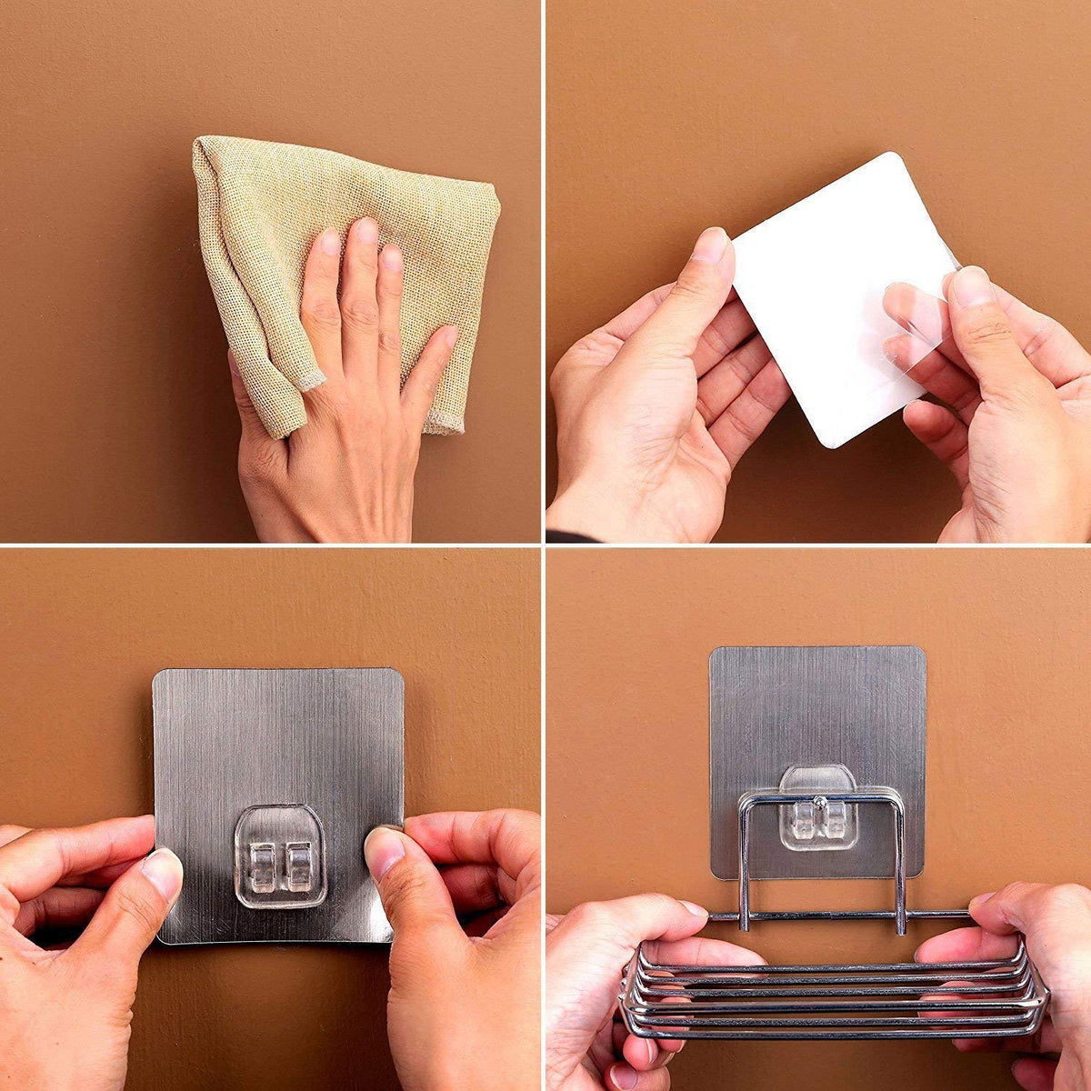 How to install HOKIPO's Stainless steel wall mounted soap holder​ 