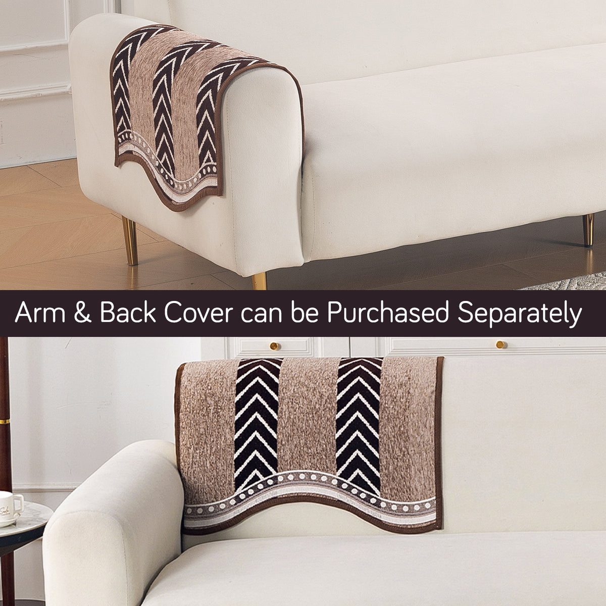 Serene Curves Sofa Cover Mat, Nomad Chevron
