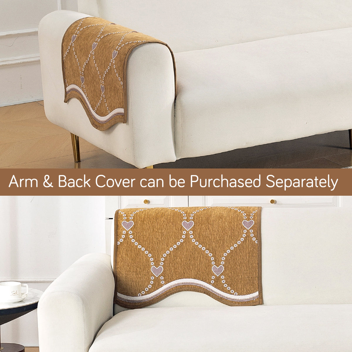Serene Curves Sofa Cover Mat, Love Trails