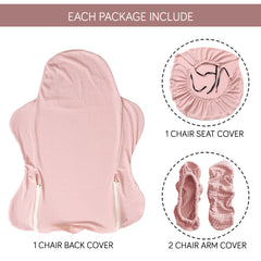 Stretchable Jacquard Elastic Gaming Chair Cover, Pink