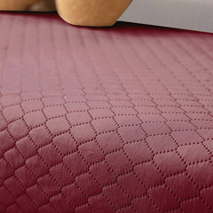 Quilted Sofa Cover Mat for 1/2/3 Seater Sofa, Mauve Pink