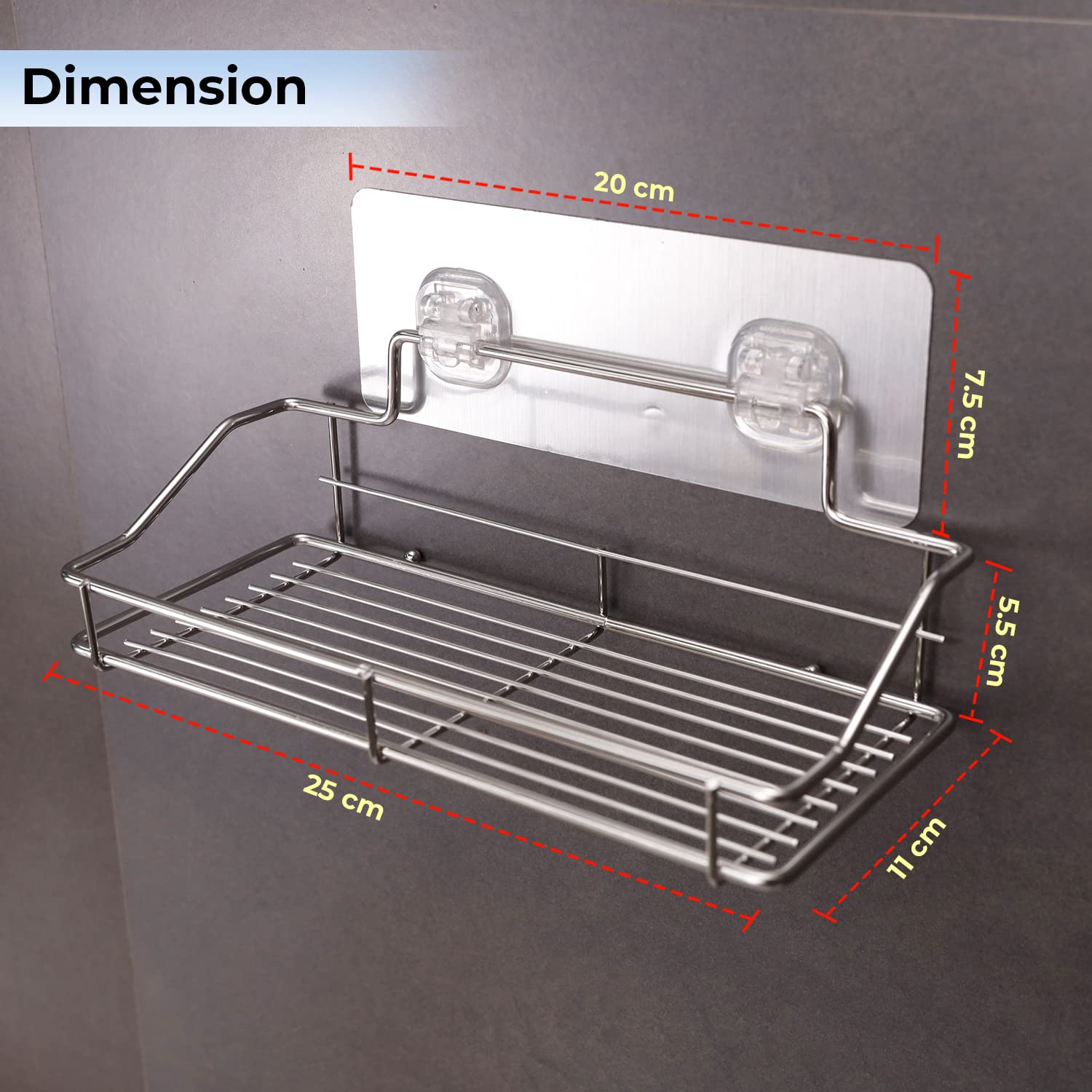 Wall Mounted Shampoo Bottle Holder | HOKIPO