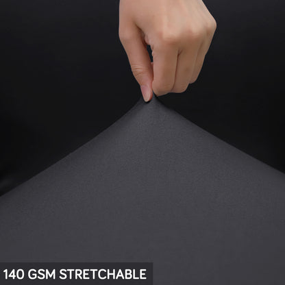 Office Chair Cover for Desk Chair (Mid-Back) – 140 GSM Stretch Fabric – Washable, Durable & Anti-Slip – Fits Mid-Back Office Chairs, Grey