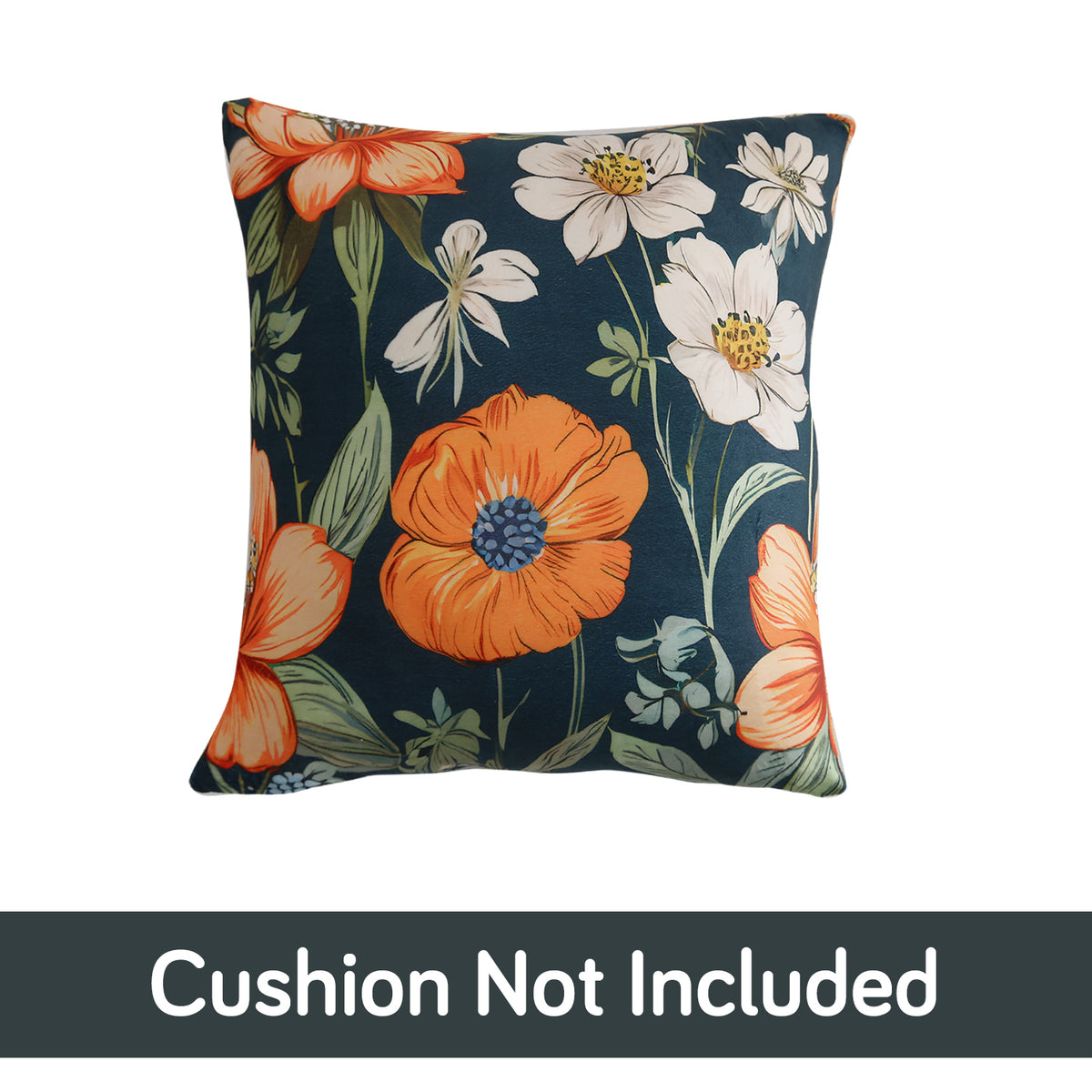 Buy cute Teal Twilight Garden Printed Zippered Velvet Pillow Covers  | For Square Pillows
