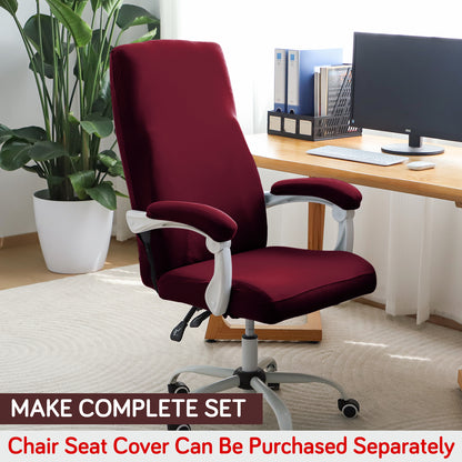 140gsm Armrest Covers for Office Chair (Elastic Style), 1 Pair, Burgundy