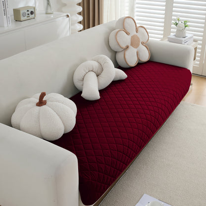 HOKIPO Waterproof Quilted Mats, Burgundy