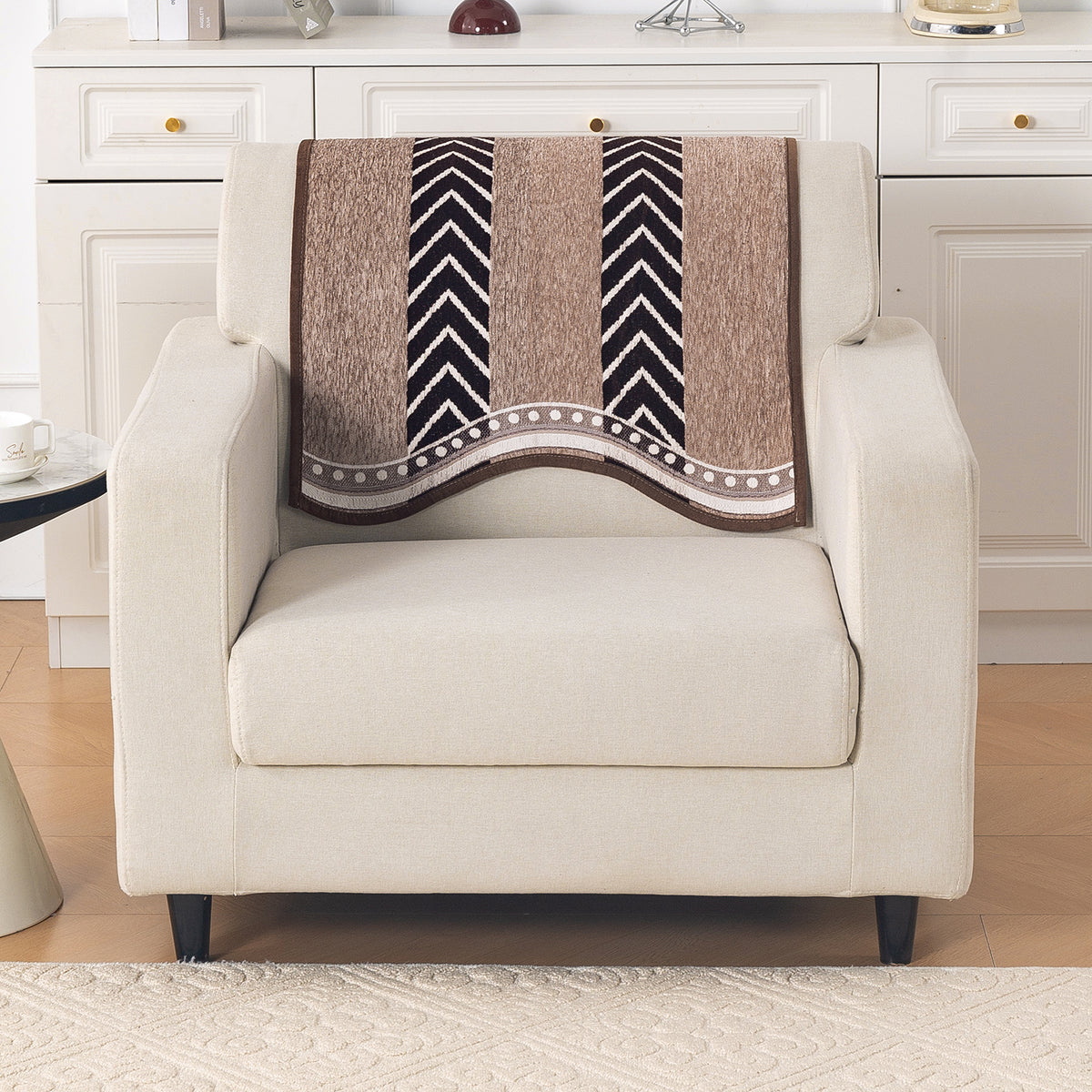Serene Curves Sofa Cover Mat, Nomad Chevron