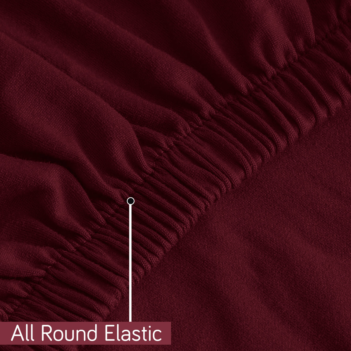 Office Chair Cover for Task Chair – 140 GSM Stretchable Fabric – Washable & Anti-Slip – Fits Small Office Chairs Without Headrest, Burgundy