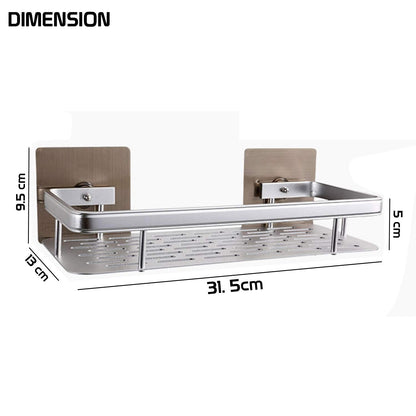 Magic Sticker Series No Drill High Grade Aluminium Kitchen Bathroom Shelf Rack