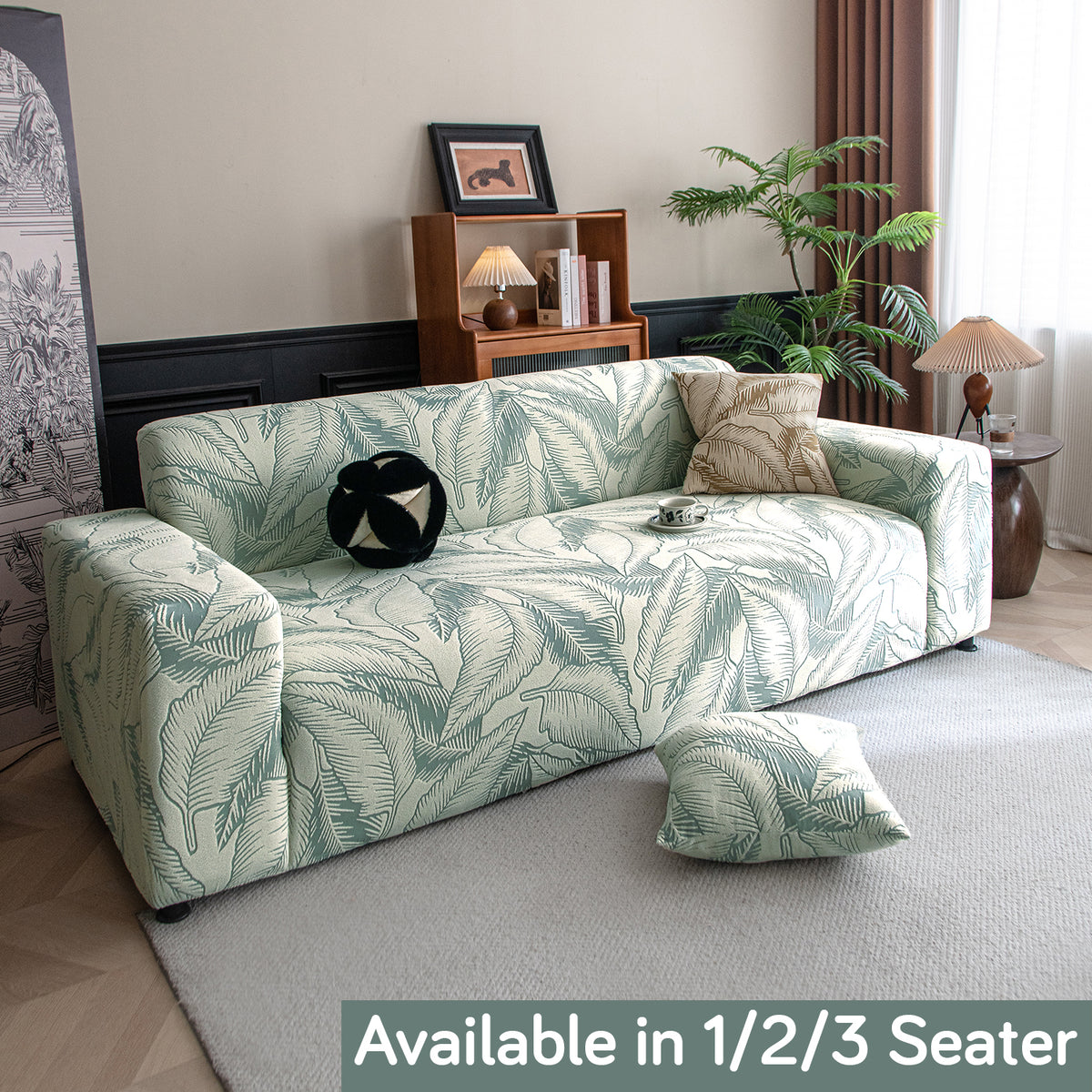 Buy 1/2/3/4 seater knitting jcquard sofa covers