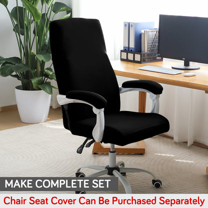 140gsm Armrest Covers for Office Chair (Elastic Style), 1 Pair, Black