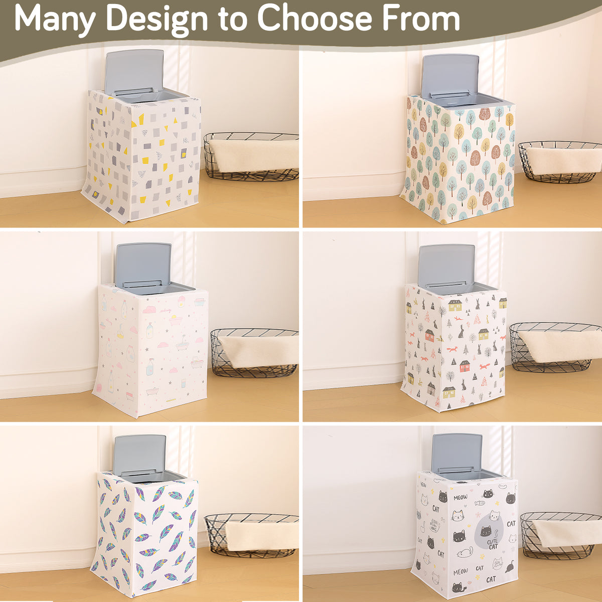 Buy Premium Designs for Washing Machine Covers | Hokipo