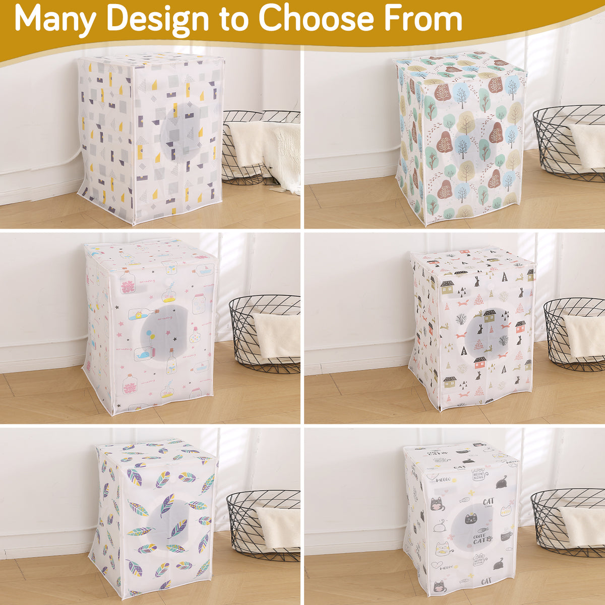 Buy Many Designs for Washing Machine Covers  | Hokipo