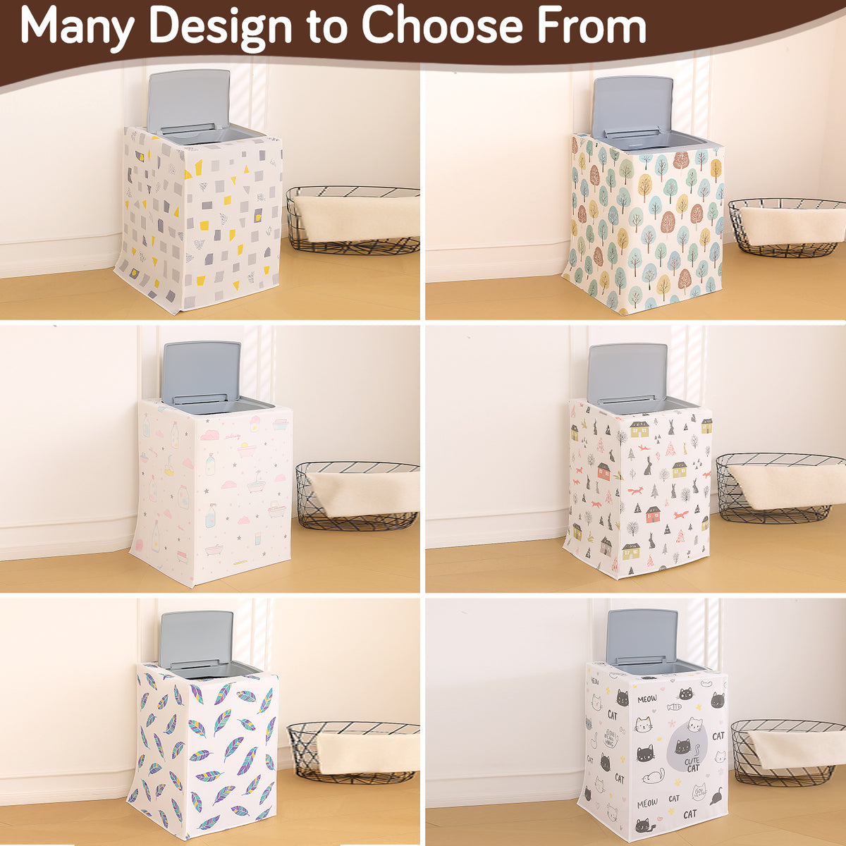 Buy Premium Designs for Washing Machine Covers | Hokipo