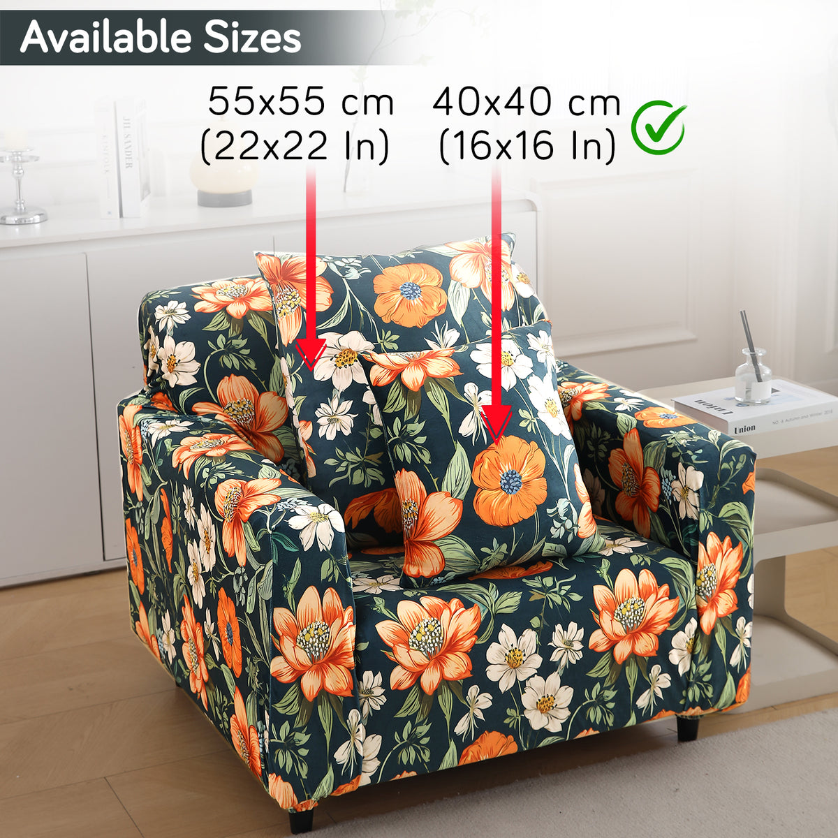 Buy Teal Twilight Garden Printed Zippered Velvet Cushion Covers | 16x16 & 22x22 Inch Size