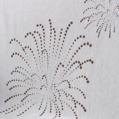 Premium 320 GSM Chenille Sofa Cover Throw All Season 'Serene Abode Series', Brown Dot Burst