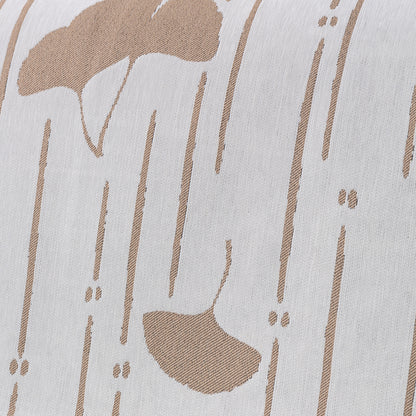 Premium 320 GSM Chenille Sofa Cover Throw All Season 'Serene Abode Series', Beige Ginkgo Lines