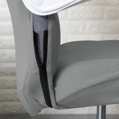 Office Chair Cover for Desk Chair (Mid-Back) – 140 GSM Stretch Fabric – Washable, Durable & Anti-Slip – Fits Mid-Back Office Chairs, Smoke Grey