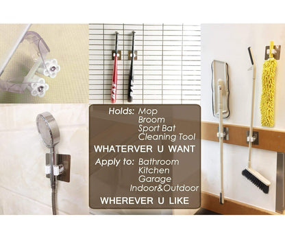 Magic Sticker Series Wall Mounted Broom & Mop Holder