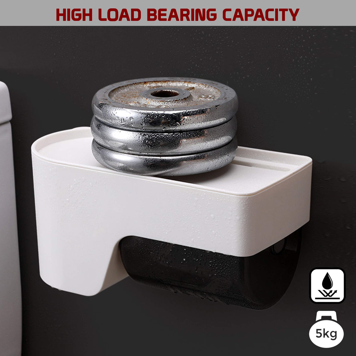 Buy Stylish Wall Mounted Toilet Roll Holder​ | HOKIPO 