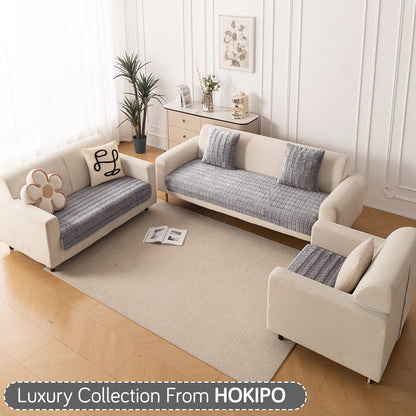 Premium Plush Anti Slip Sofa Mat for 1/2/3 Seater, Green