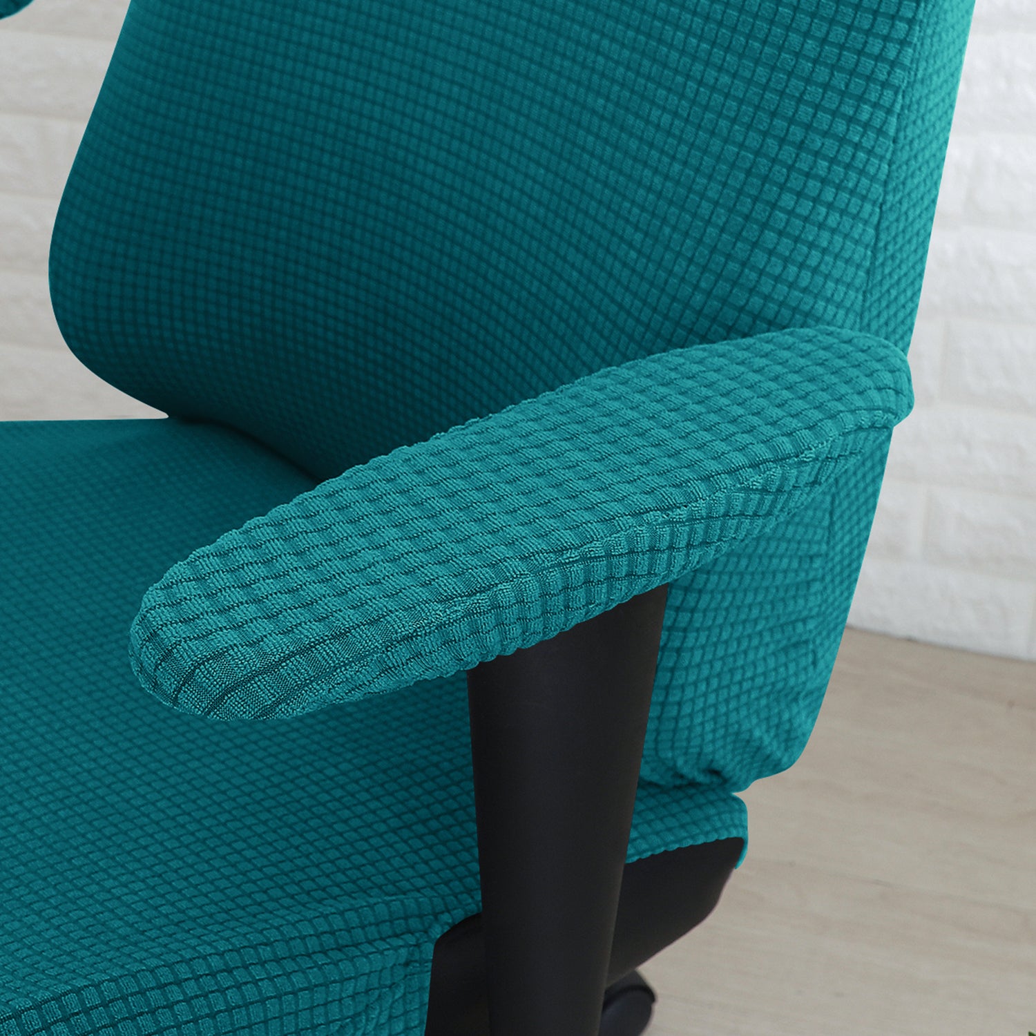 Stretchable Jacquard Elastic Gaming Chair Cover, Teal