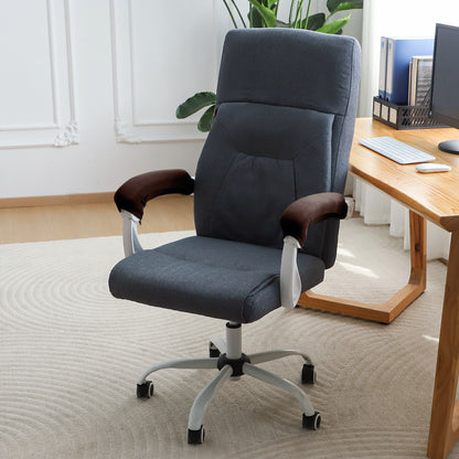 140gsm Armrest Covers for Office Chair (Zipper Style), 1 Pair, Brown