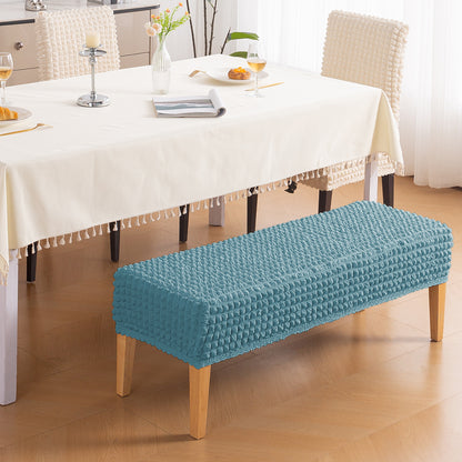 Aria Nova 280 GSM Stretchable Bubble Dining Bench Cover, Tropical Teal