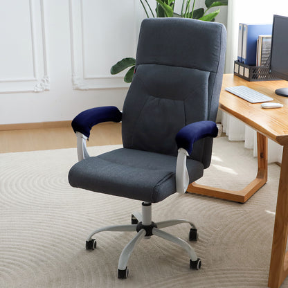 140gsm Armrest Covers for Office Chair (Zipper Style), 1 Pair, Navy Blue