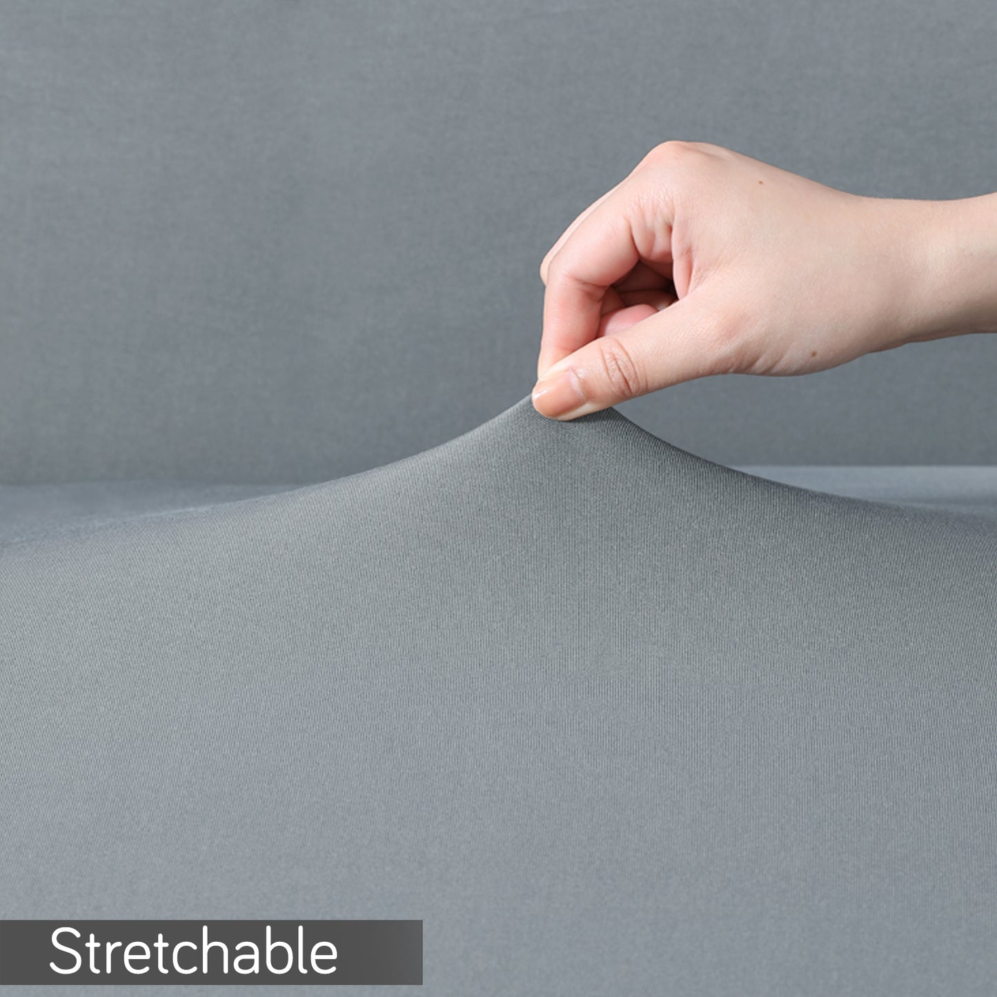 Gaming Chair Cover Stretchable Computer Rotating Chair Seat Covers Slipcover, Smoke Grey