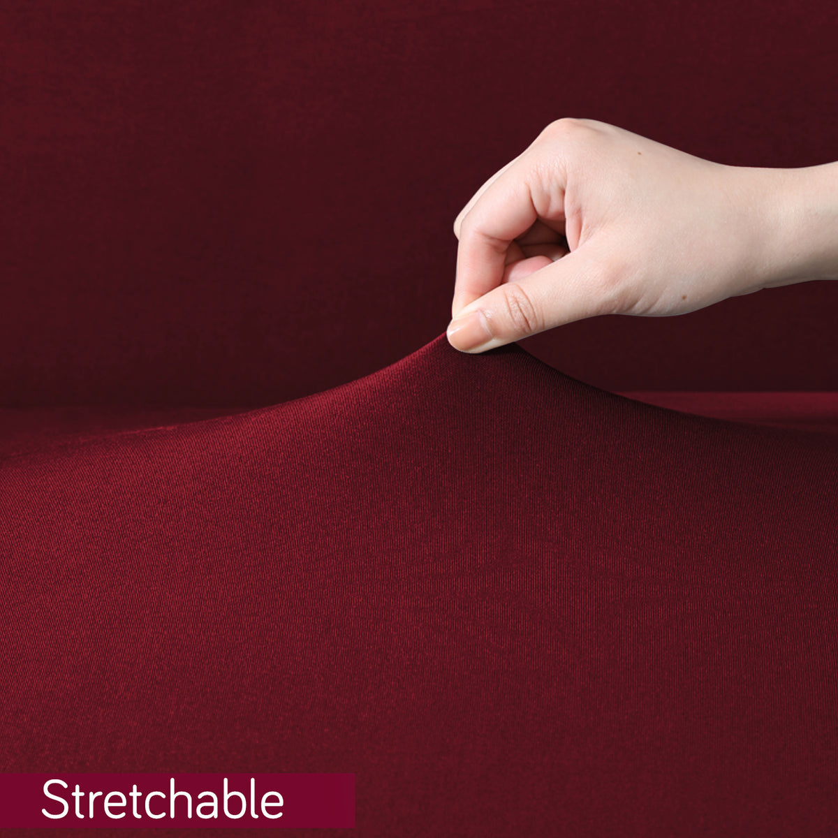 Gaming Chair Cover Stretchable Computer Rotating Chair Seat Covers Slipcover, Burgundy