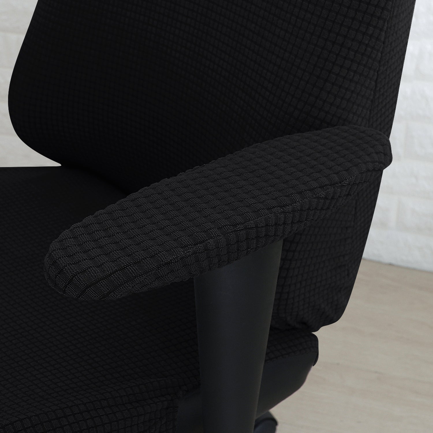 Stretchable Jacquard Elastic Gaming Chair Cover, Black