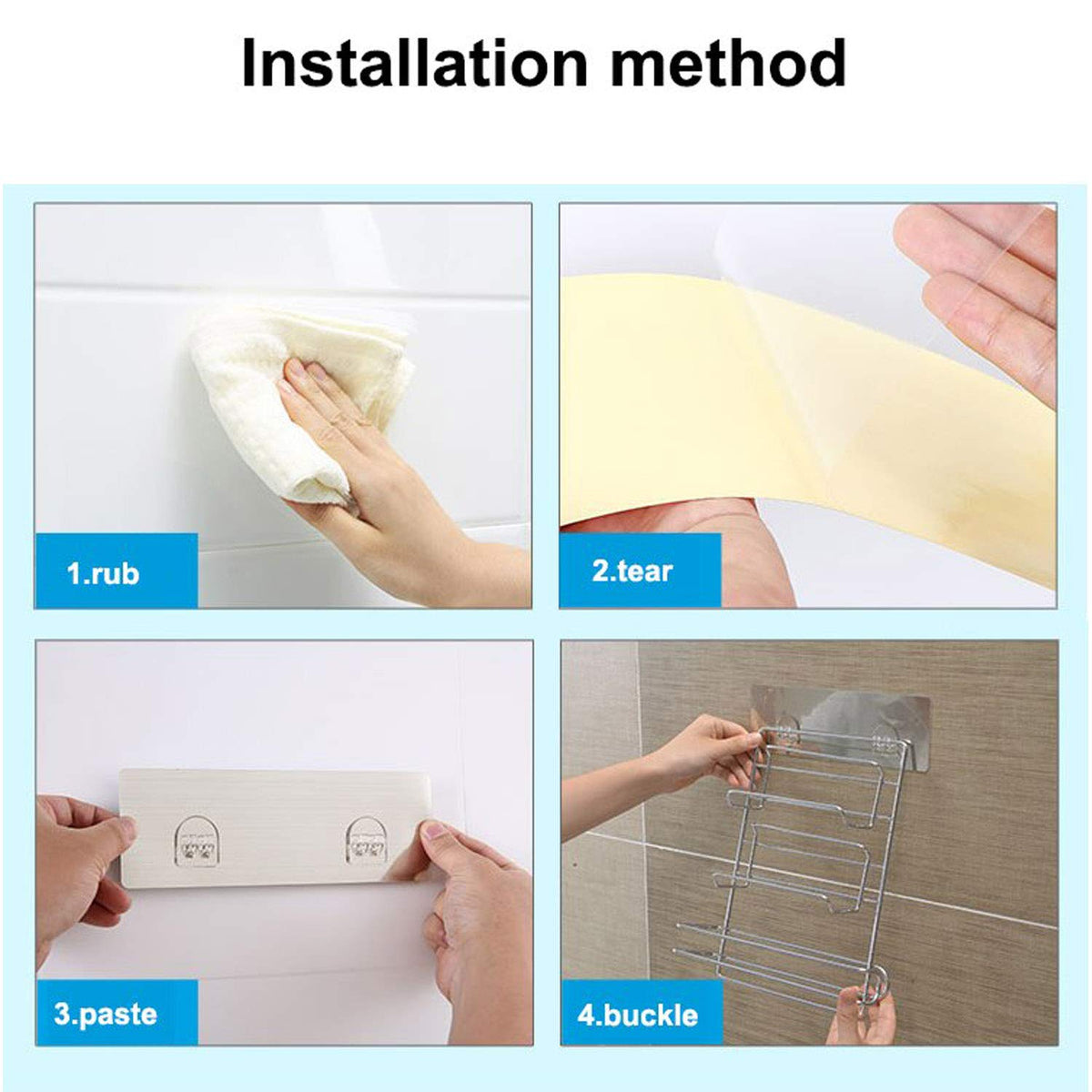 Magic Sticker Series Self Adhesive 3-in-1 Kitchen Tissue Paper Holder
