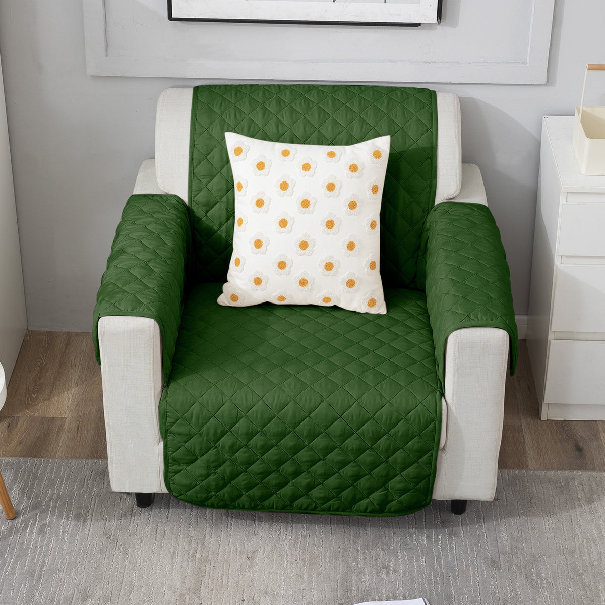 Forest Green premium sofa chair covers
