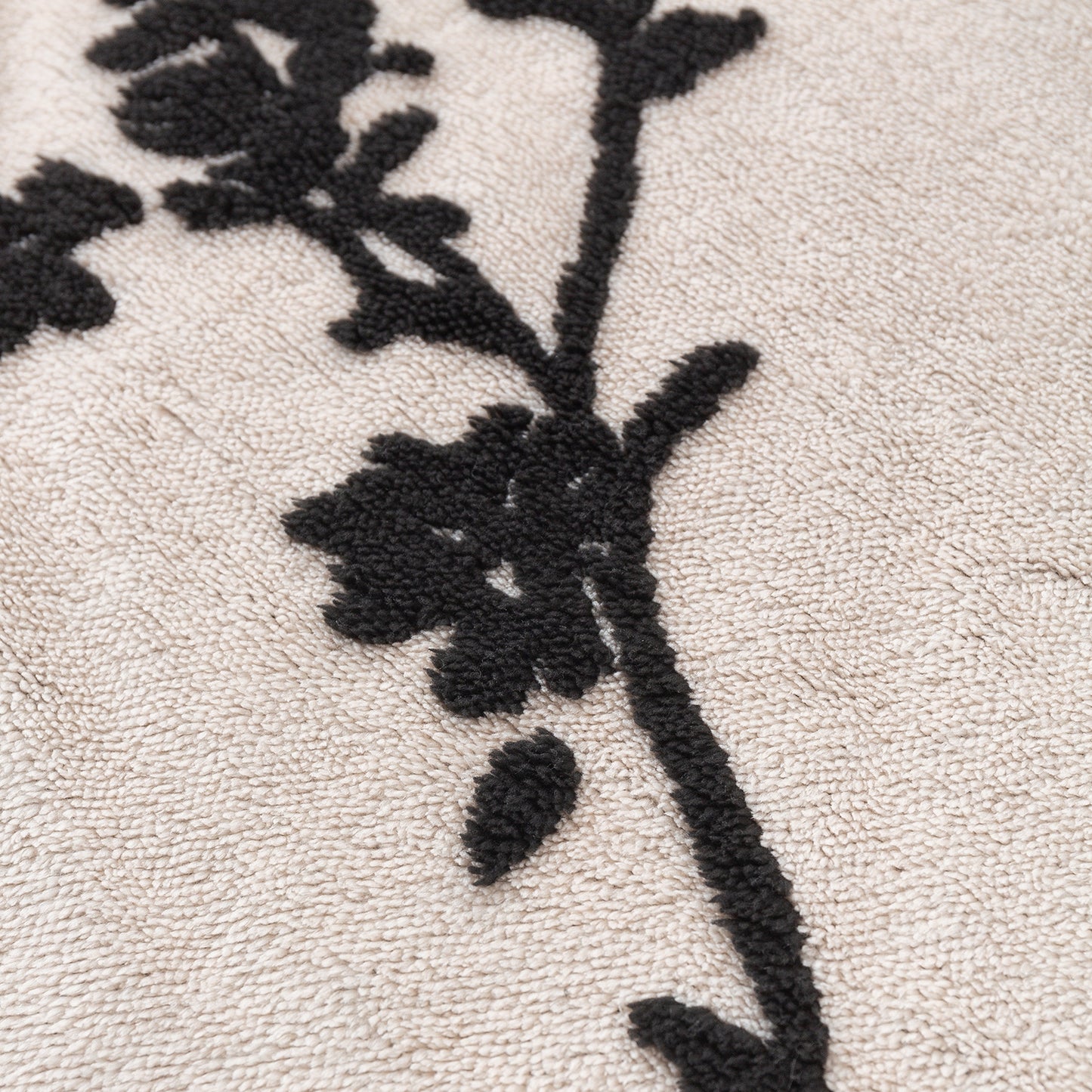 'Noirea Series' Plush Sofa Cover Throw for Complete Sofa, Botanical Vine