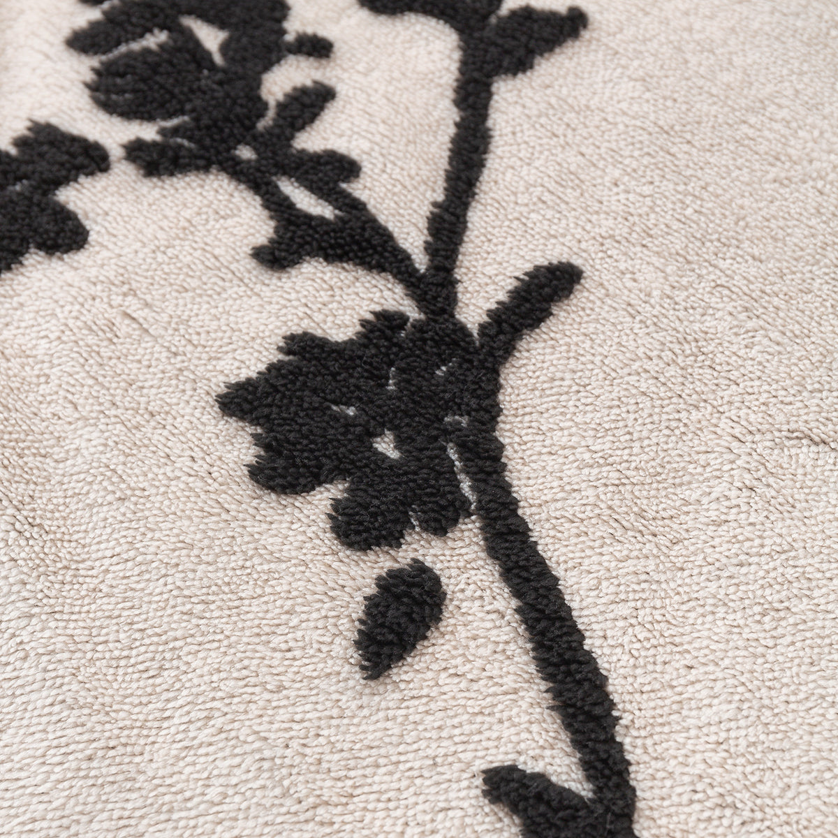 'Noirea Series' Plush Sofa Cover Throw for Complete Sofa, Botanical Vine
