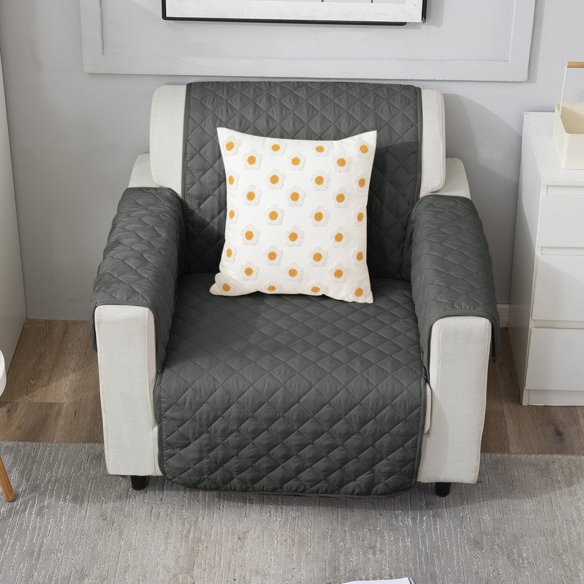 Anchor Grey premium sofa chair covers