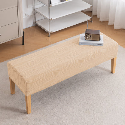Nestiva Series 200gsm Knitting Jacquard Bench Cover - Blush Beige