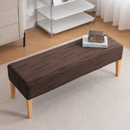 Nestiva Series 200gsm Knitting Jacquard Bench Cover - Chocolate Brown