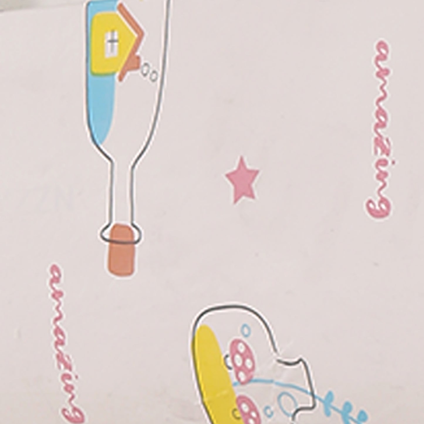 Dustproof, Waterproof & Washable Indoor AC Cover - Whimsical Bottles