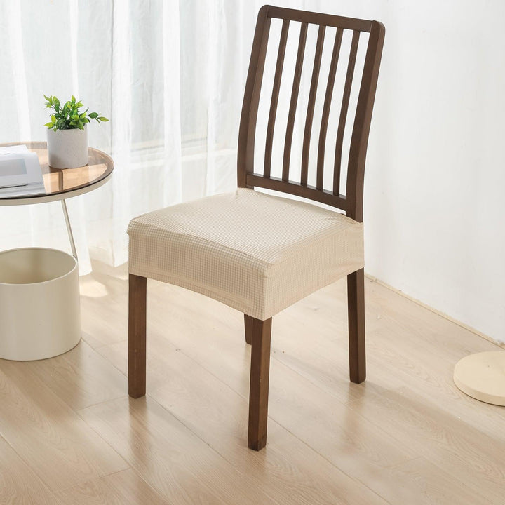 Dining Chair Covers, Cushion Covers Beige - HOKIPO | Har Ghar ka Humsafar