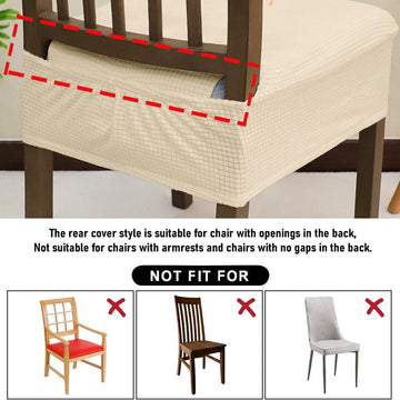 Dining Chair Covers, Cushion Covers Beige - HOKIPO | Har Ghar ka Humsafar