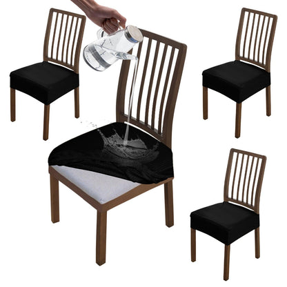 Dining Chair Covers, Black - HOKIPO | Har Ghar ka Humsafar